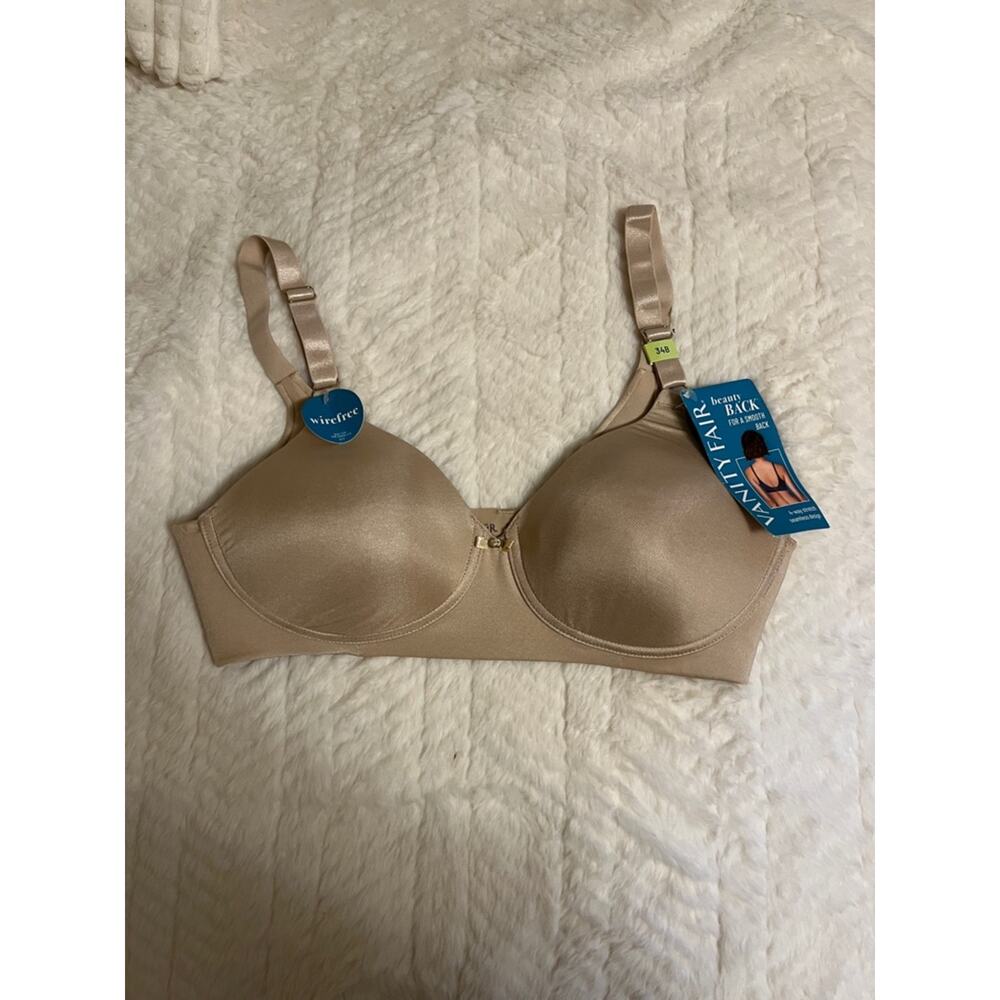 Vanity Fair Beige Smooth Wirefree T-Shirt Bra 34B